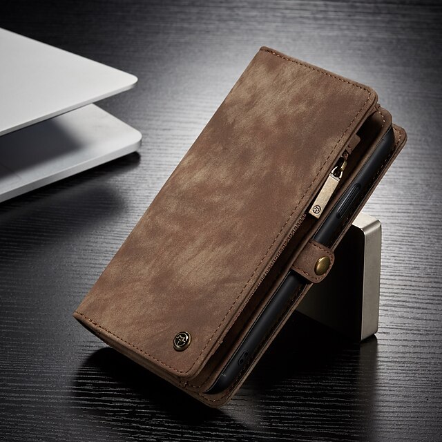  CaseMe Multifunctional Luxury Business Leather Magnetic Flip Case For iPhone 11 / iPhone 11 Pro / iPhone 11 Pro Max With Wallet Card Slot Stand 2-in-1 Detachable Case Cover