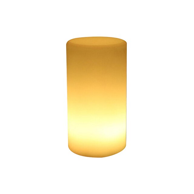  Column Decoration Light Night Light Rechargeable Dimmable Color-Changing Mode Switching USB 1 set