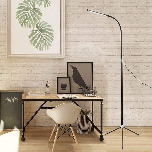  Floor Lamp Eye Protection / Adjustable / Dimmable Simple / Modern Contemporary For Indoor / Office Plastic DC 5V Black