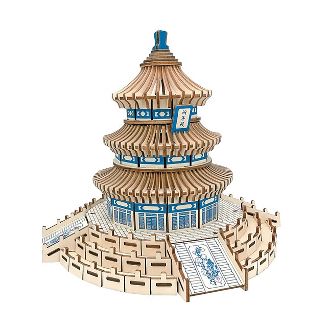  Quebra-Cabeças 3D Maquetes de Papel Brinquedos de Montar Construções Famosas Arquitetura Chinesa templo do Céu Faça Você Mesmo Clássico Adulto Unisexo Brinquedos Dom