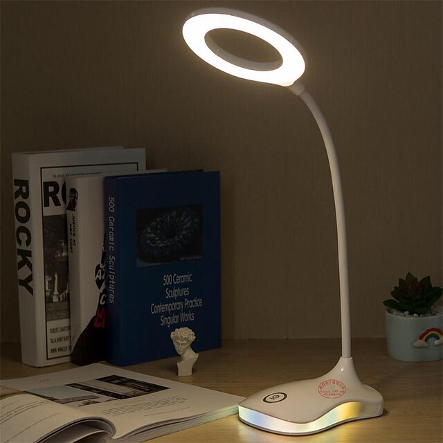 Rechargeable / Eye Protection / Adjustable USB Powered For Bedroom / Study Room / Office DC 5V White
