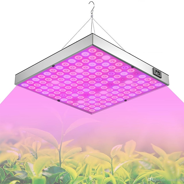  uv ir גידול אור לצמחי מקורות led צמח גידול אור ספקטרום מלא 45w 144 led חרוזי חיסכון באנרגיה 85-265v חממה פרח ירק הידרופוני