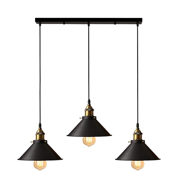 Lights & Lighting Pendant Lights | 68 cm Island Design Pendant Light Metal Painted Finishes Vintage Island 220-240V - MI66673