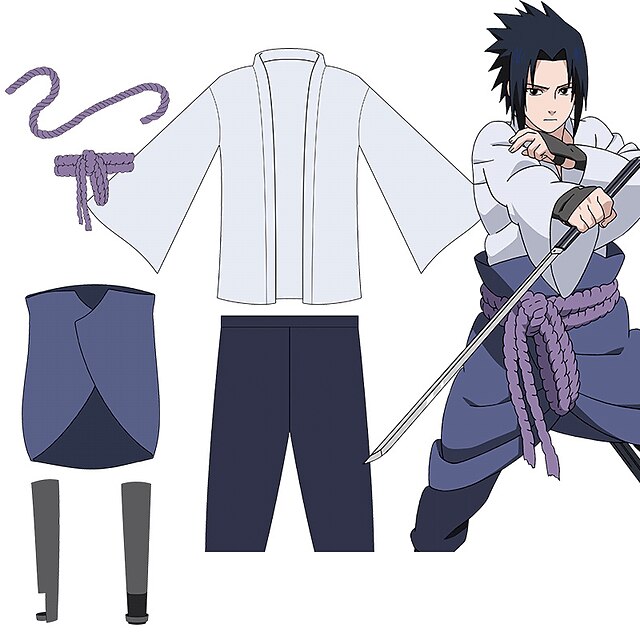 Cosplay SASUKE Naruto Anime Manga Costumes Kostüme Neu