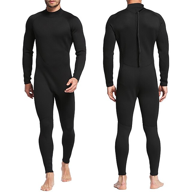  MYLEDI Men's Full Wetsuit 2mm SCR Neoprene Diving Suit Windproof Anatomic Design Stretchy Long Sleeve Back Zip Patchwork Solid Colored Autumn / Fall Winter Spring / Summer