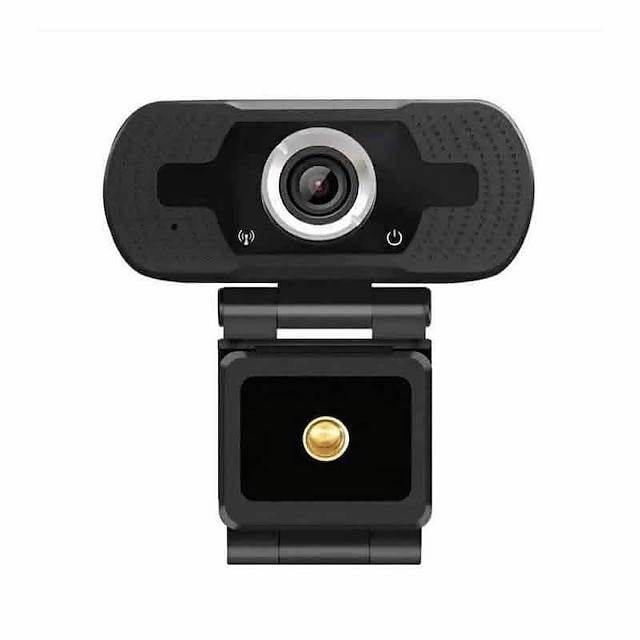  HD USB Webcam 1080p 90° Degree Super Wide Angle Range Low Light Gain Dual Microphones Adjustable Business Conference Webcam Plug and Play No Need Driver Support Windows 7 8 10 Linux MacOS
