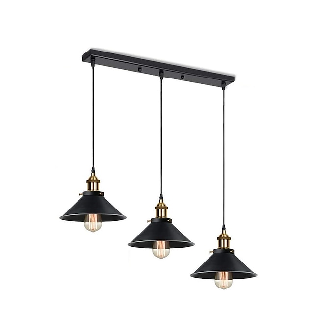 Lights & Lighting Pendant Lights | 68 cm Island Design Pendant Light Metal Painted Finishes Vintage Island 220-240V - MI66673