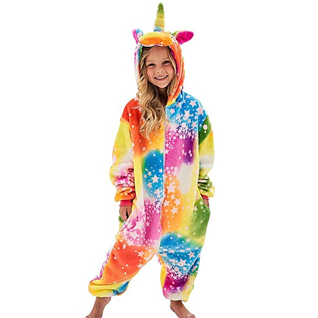 Kid's Stars Onesie Costume Carnival Costume Flying Horse Onesie Pajamas Kigurumi Pajamas For Boys and Girls Christmas Carnival Children's Day Cartoon 11