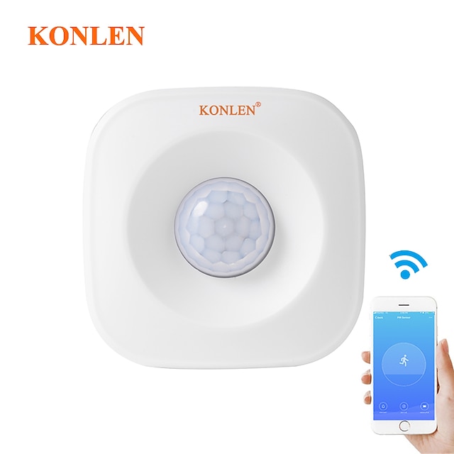  KONLEN Tuya PIR Detector WIFI Motion Sensor Smart Life App Passive Infrared Intruder Movement Alarm Detection For Home Security