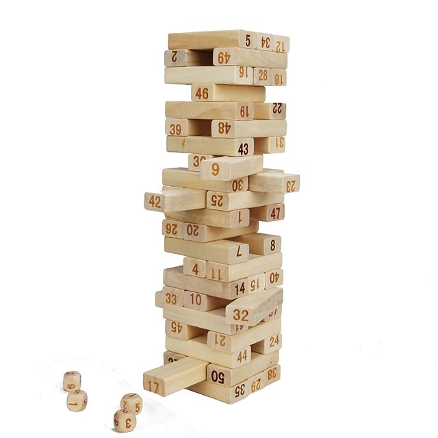  1 pcs Bausteine Stapelspiele Turmbau-Sets Jenga Professionell Gleichgewichtspunkt Kinder Erwachsene Jungen Mädchen Spielzeuge Geschenke / 14 Jahre +
