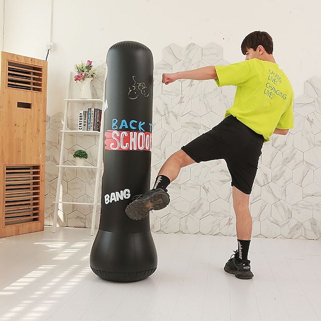 Punching Bag Inflatable Boxing Punching Bag Set for Fitness Gym Workout Boxing Multisport Martial Arts PVC Boxing Sports Outdoors Inflatable Youth Practical Inflatable Strength Training