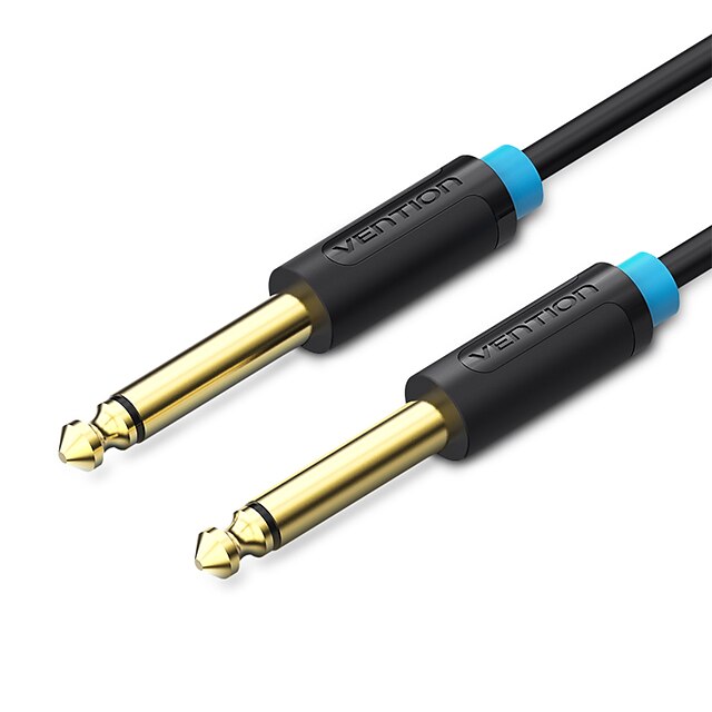  Соединительный кабель Audio AUX на 6,35 мм Соединительный кабель Audio AUX на 6,35 мм 6,35 мм штекер - медь, позолоченная медь 1м