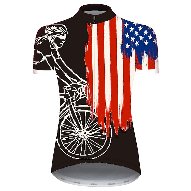 Sports & Outdoors Cycling | 21Grams Womens Short Sleeve Cycling Jersey Bike Jersey Top with 3 Rear Pockets Mountain Bike MTB Roa