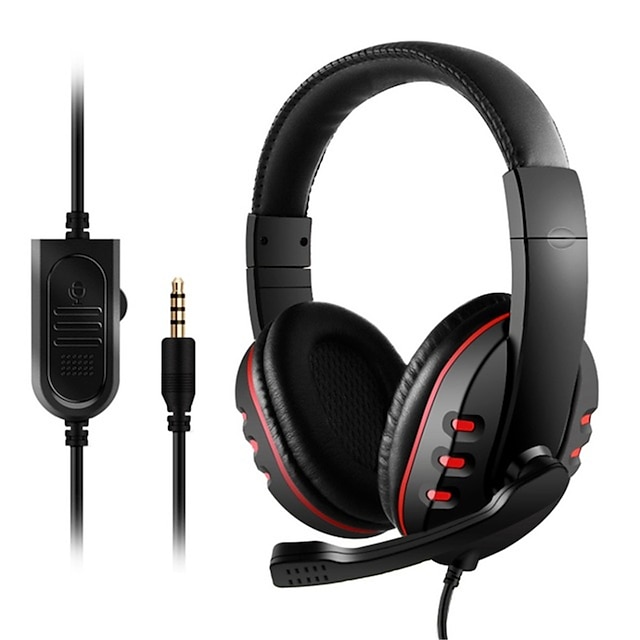  3.5mm Wired Gaming Headphones Game Headset Microphone Volume Control for PS4 Play Station 4 PC