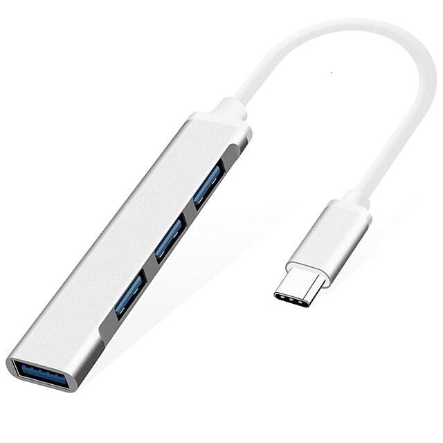  HUB USB-C To USB 3.0 HUB Type C USB Splitter 4 Ports Converter OTG Adapter Cable For Macbook Pro iMac PC Laptop Notebook Accessories