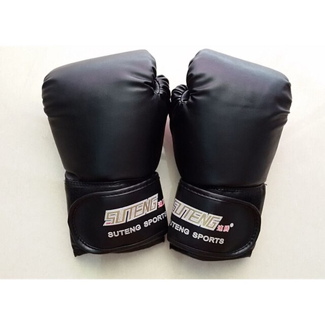  Sports Gloves Exercise Gloves Pro Boxing Gloves For Boxing Fitness Muay Thai Full Finger Gloves Lightweight Sunscreen Breathable PU(Polyurethane) Red Black