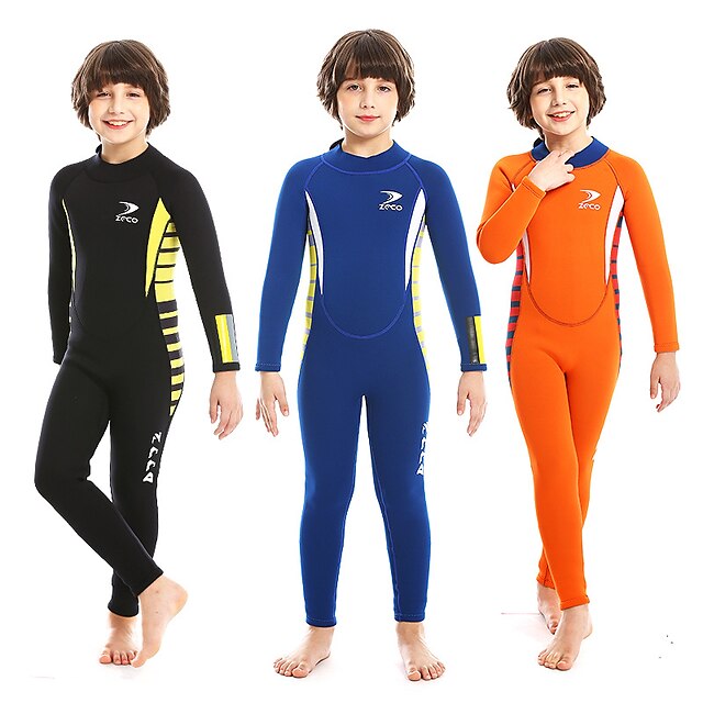 Neoprene 2.5mm Child Kids Boys Full Length Wetsuit Swim Scuba Kayak Diving Suit 
