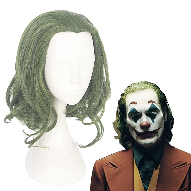 Beauty & Hair Wigs & Hair Pieces | Cosplay Costume Wig Cosplay Wig Arthur Fleck The Joker Curly Asymmetrical Wig Long Green Synt