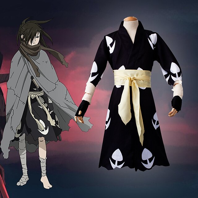  Inspired by Cosplay Anime Cosplay Costumes Japanese Cosplay Suits Gloves Scarf Kimono Coat For Men's / Waist Belt