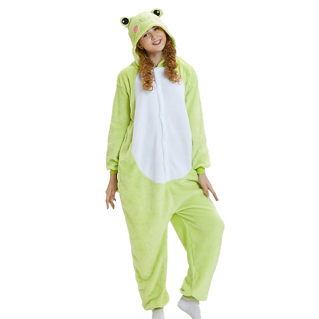 Toys & Hobbies Cosplay & Costumes | Adults Kigurumi Pajamas Frog Animal Onesie Pajamas Coral fleece Cosplay For Mens Womens Boys