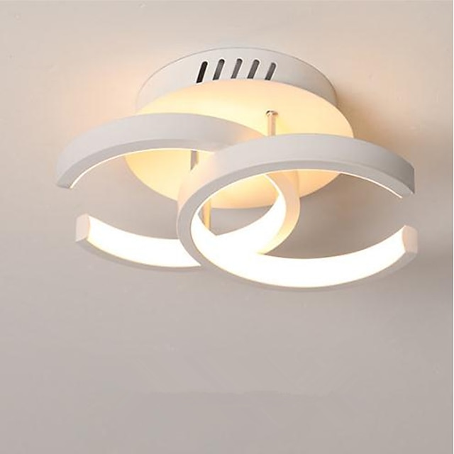  1-Ligh 22.5cm LED Ceiling Light Modern Simple Style Bedroom Living Room Creative Personality Geometric Shapes Dimmable Metal Porch Into The Door Lighting 18W