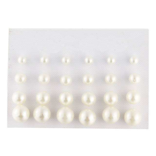  Cercei cu herghelie Cercei atârnați For Unisex Casual Zilnic Perle Imitație de Perle Diamante Artificiale Picătură Minge Alb / Perlă neagră