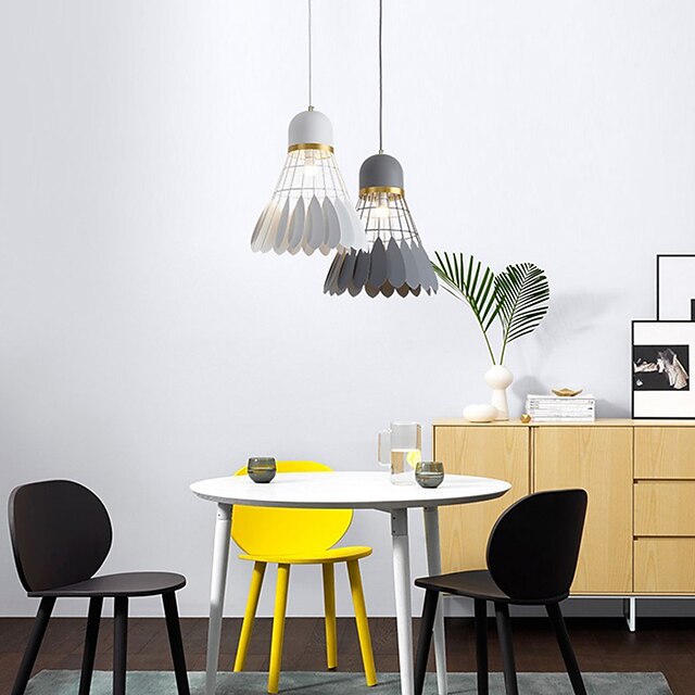 Lights & Lighting Pendant Lights | 20 cm Single Design Pendant Light Metal Sputnik Geometrical Mini Painted Finishes LED Modern 