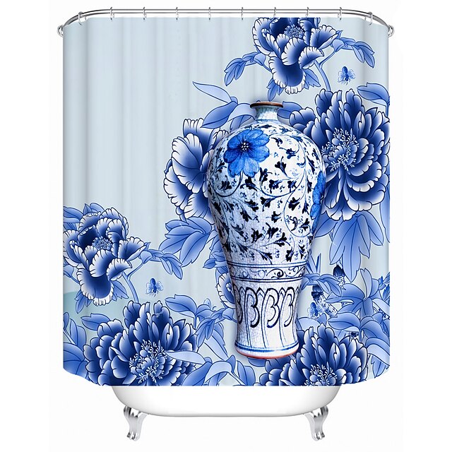  Shower Curtains & Hooks Modern Polyester New Design