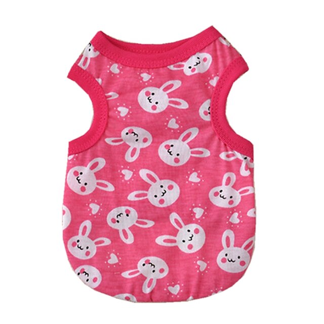  Cat Dog Shirt / T-Shirt Letter & Number Dog Clothes Puppy Clothes Dog Outfits Breathable Red Costume for Girl and Boy Dog Cotton XS S M L