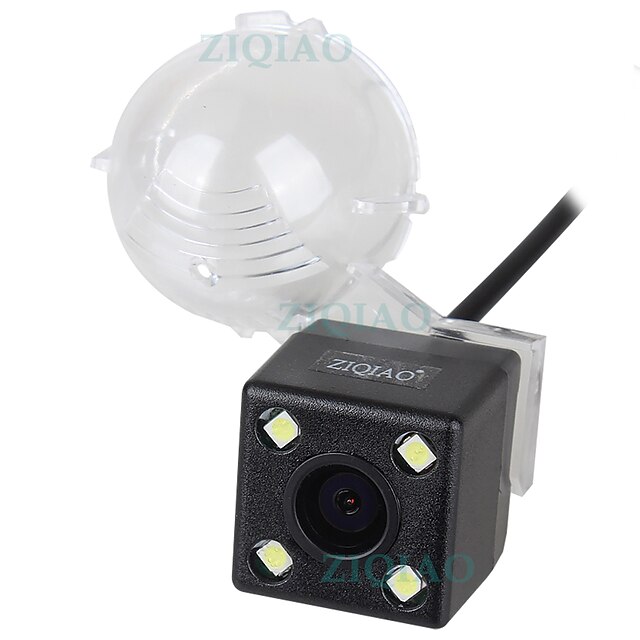  ziqiao 480 tv-lines 720 x 480 ccd vezetékes 170 fokos visszapillantó kamera vízálló / plug and play autó