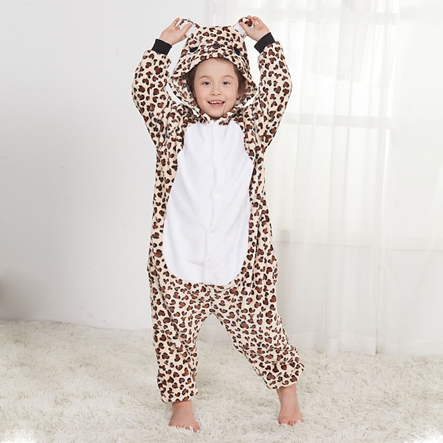 Toys & Hobbies Cosplay & Costumes | Kids Kigurumi Pajamas Bear Onesie Pajamas Flannel Fabric White Cosplay For Boys and Girls An