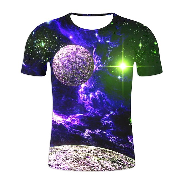  Le Jour des enfants Garçon 3D Graphic Bloc de couleur Impression 3D T-shirt Tee-shirts Manche Courte 3D effet Eté Vêtement de rue basique Décontractées Enfants 2-12 ans