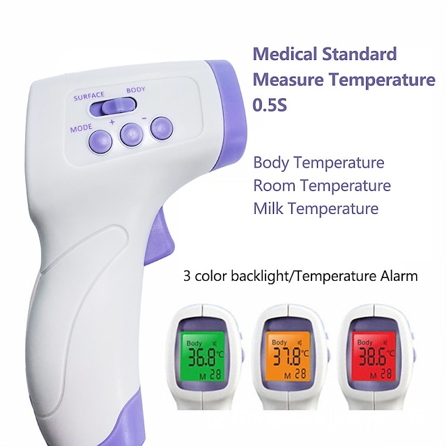  YNA-800 Non-contact Body Thermometer Forehead Digital Infrared Thermometer Portable Digital Measure Tool FDA &amp;amp CE Certificated for Baby Adult