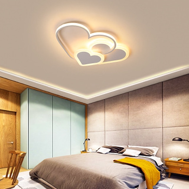 luz de techo led moderna personalidad creativa amor corazón diseño habitación de los niños niños y niñas ojo lámparas led 30 w