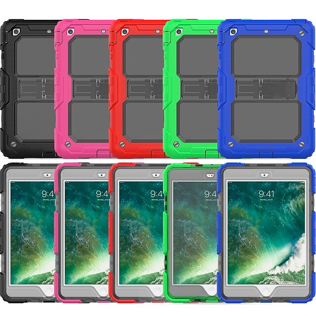  Phone Case For Apple Back Cover iPad Mini 3/2/1 iPad Mini 4 iPad Mini 5 Shockproof with Stand Translucent Solid Colored Silica Gel PC