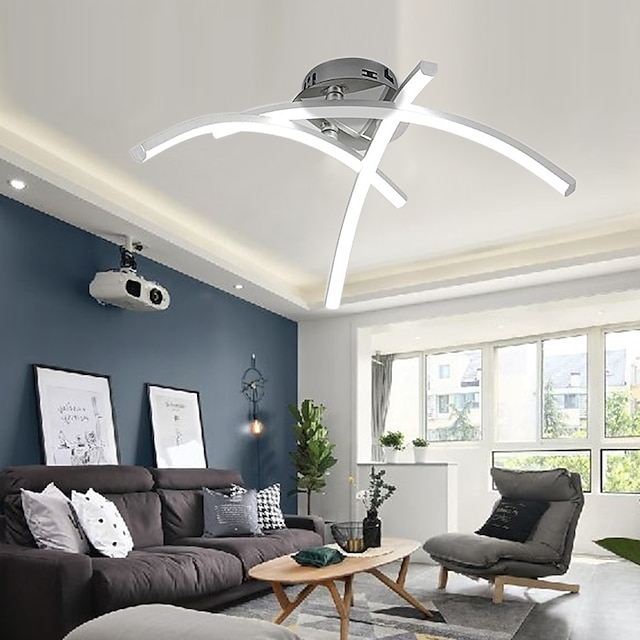  led sala de estar e quarto lâmpadas modernas simples criativas lanternas do céu em forma de três pinos 18 w