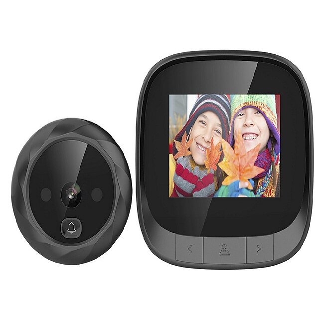 2.4-inch visual cat-eye doorbell camera supports night vision photography built-in memory cycle coverage long standby