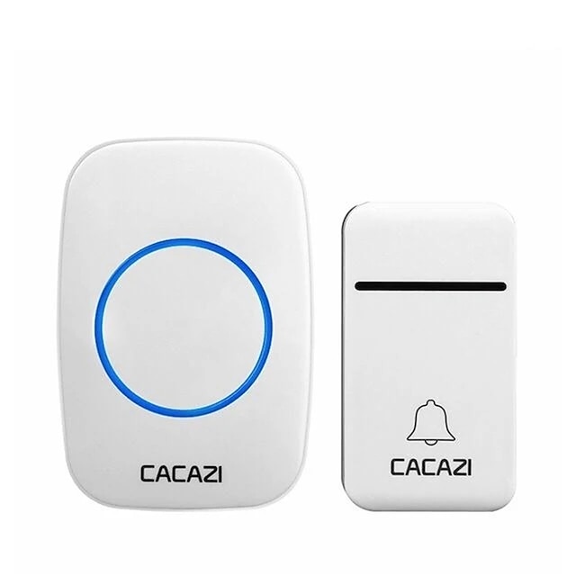  CACAZI FA12 Self-Powered Wireless Doorbell Waterproof Smart No Battery Home Cordless Bell 200M Remote 38 Chimes