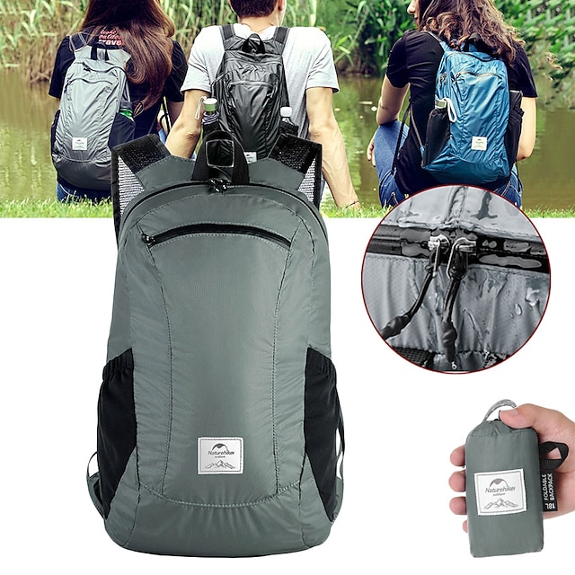 Outdoor Lightweight Foldable Backpack Zip Waterproof Travel Hiking-Climbing Bag 