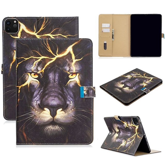  Case For Apple iPad Air/iPad 4/3/2/Mini 3/2/1 Wallet / Card Holder / with Stand Full Body Cases Animal PU Leather For iPad Pro 9.7/New Air 10.5 2019/Pro 11 2020/Mini 5/2017/2018/ipad 10.2