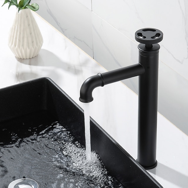  Industrial Style Bathroom Sink Faucet Standard Electroplated Other Single Handle One HoleBath Taps