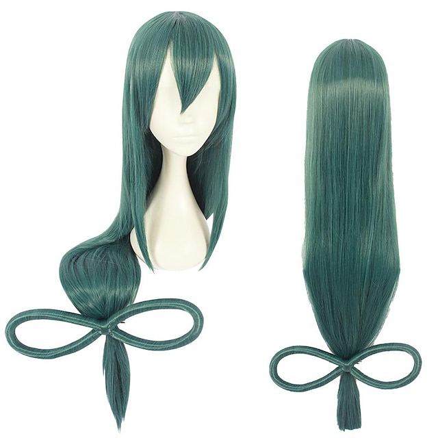 Beauty & Hair Wigs & Hair Pieces | My Hero Academia Boko No Hero Asui Tsuyu Cosplay Wigs Womens With Bangs With Ponytail 28 inch