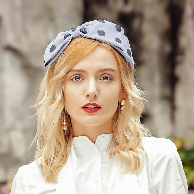  Hats Polyester Bucket Hat Wedding Casual Elegant With Bowknot Headpiece Headwear