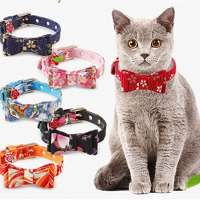  Cat Collar Tie / Bow Tie Adjustable Size Bow Tie Lolita PU Leather / Polyurethane Leather Black Red Blue Pink Orange