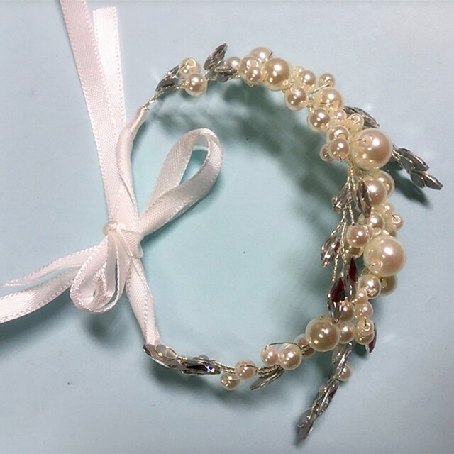  Women's Bracelet Beads Lucky Sweet Imitation Diamond Bracelet Jewelry White For Party