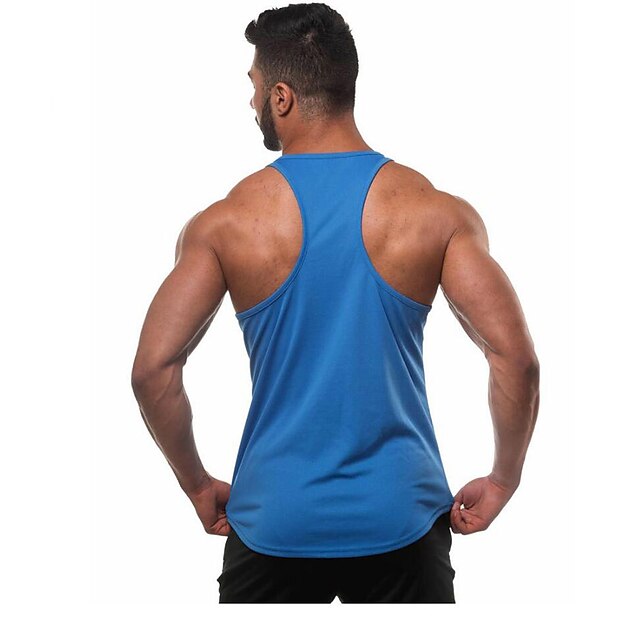 Sports & Outdoors Running, Jogging & Walking | Mens Sleeveless Workout Tank Top Running Tank Top Running Singlet Top Summer Cott