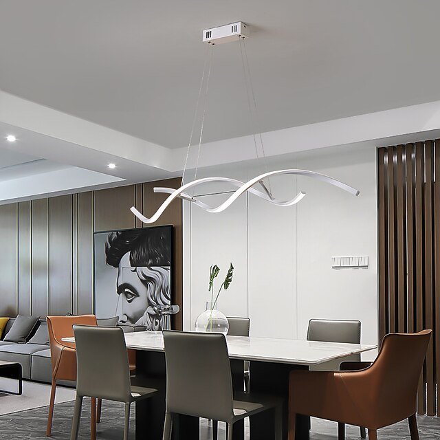 Lights & Lighting Pendant Lights | 90 cm Single Design Pendant Light Metal Modern Style Painted Finishes LED Modern 220-240V - L