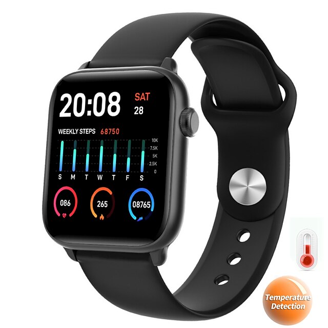  KW37PRO Смарт Часы для Android iOS Bluetooth 1.3 дюймовый Размер экрана IPX-6 Водонепроницаемый уровень Водонепроницаемый Сенсорный экран Пульсомер Измерение кровяного давления Спорт