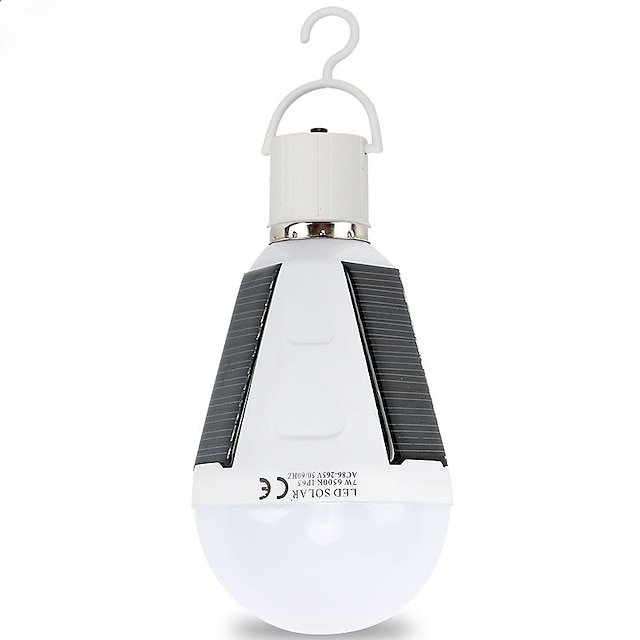  Outdoor Solar Emergency Light Waterproof Bulb Solar Energy Saving Light Bulb Outdoor Lights