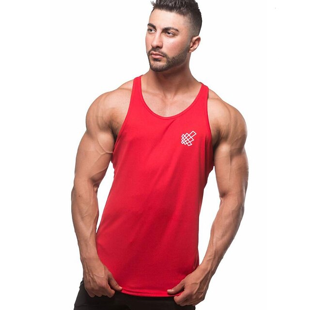 Sports & Outdoors Running, Jogging & Walking | Mens Sleeveless Workout Tank Top Running Tank Top Running Singlet Top Summer Cott